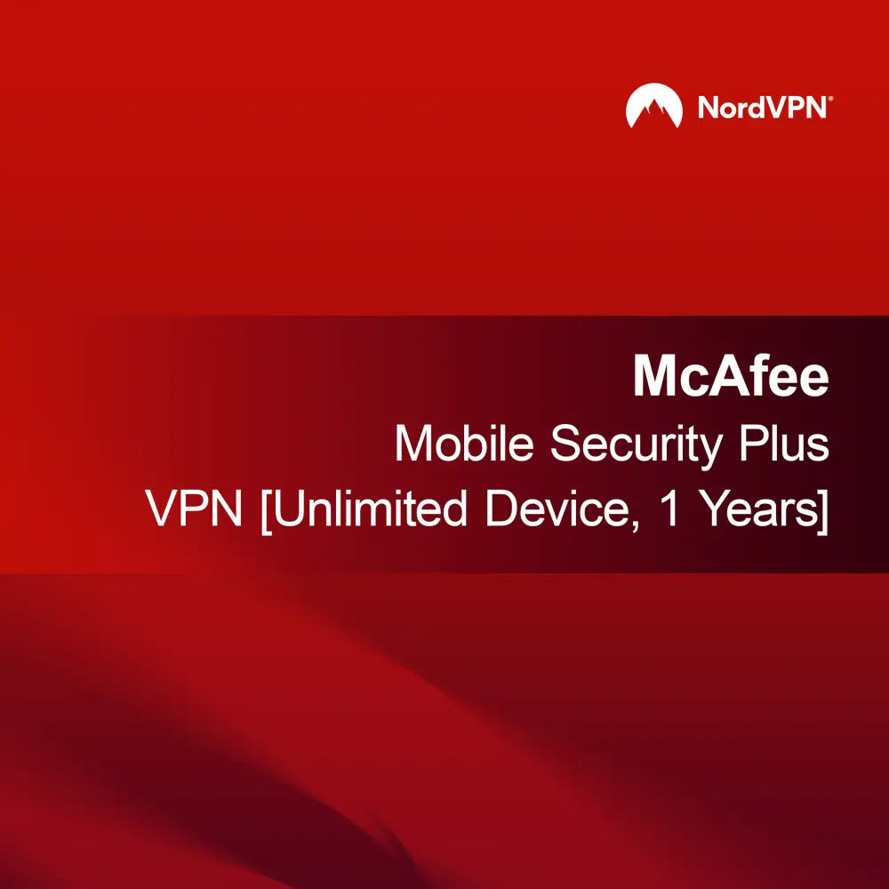 McAfee Mobile Security Plus VPN [Unlimited Device, 1 Years]