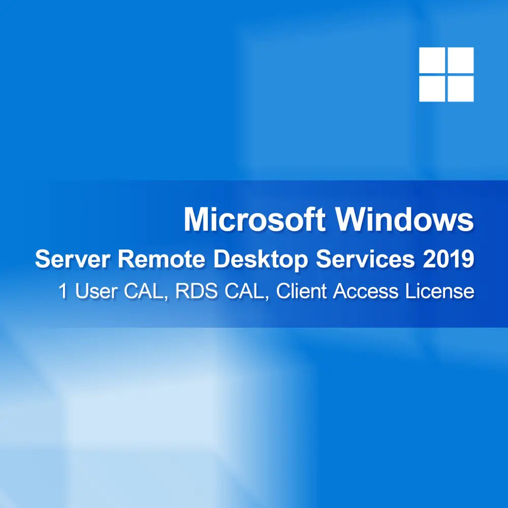 Microsoft Windows Server Remote Desktop Services 2019, 1 User CAL, RDS CAL, Client Access License